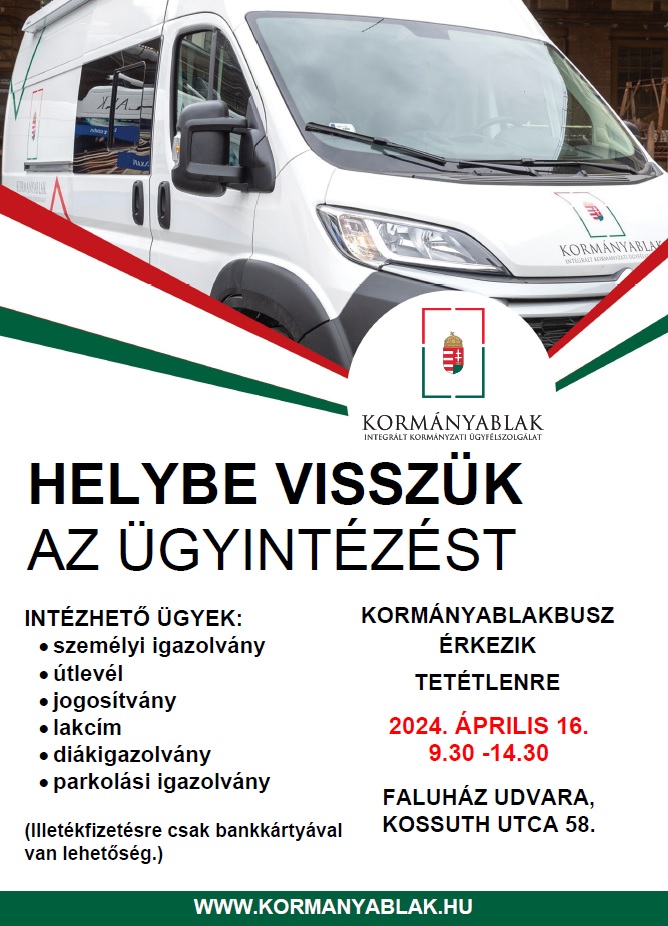kormany ablak busz