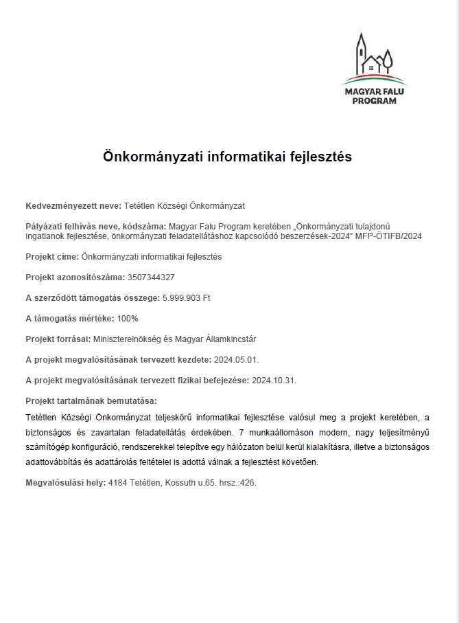 MFP OTIFB 2024 palyazat